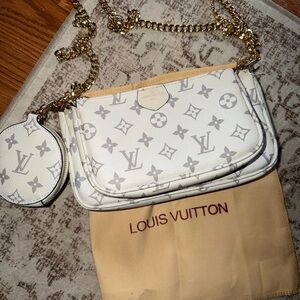 L V in-spired White Monogram Women's Bag